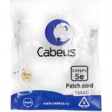  - Cabeus PC-UTP-RJ45-Cat.5e-0.3m-WH-LSZH