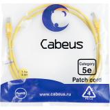 - Cabeus PC-UTP-RJ45-Cat.5e-1.5m-YL-LSZH