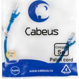  - Cabeus PC-UTP-RJ45-Cat.5e-0.3m-BL-LSZH